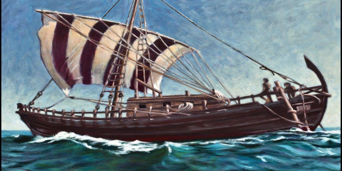 Финикийский торговый корабль