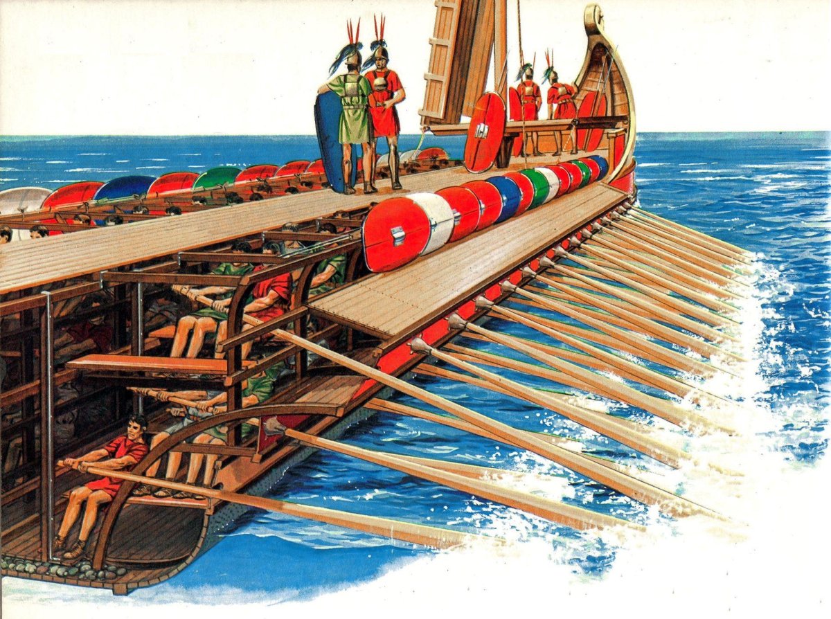 Древняя Греция трирема корабль