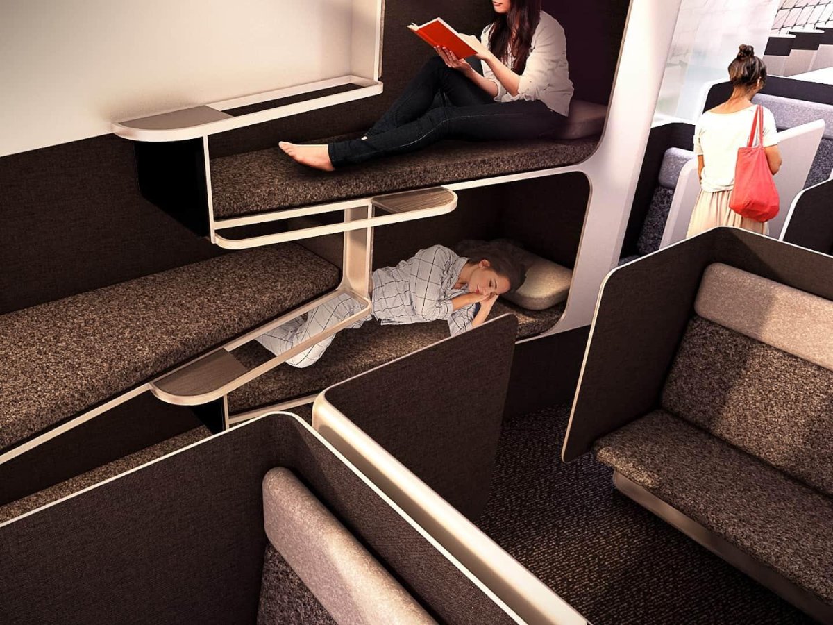 Капсульный вагон плацкарт