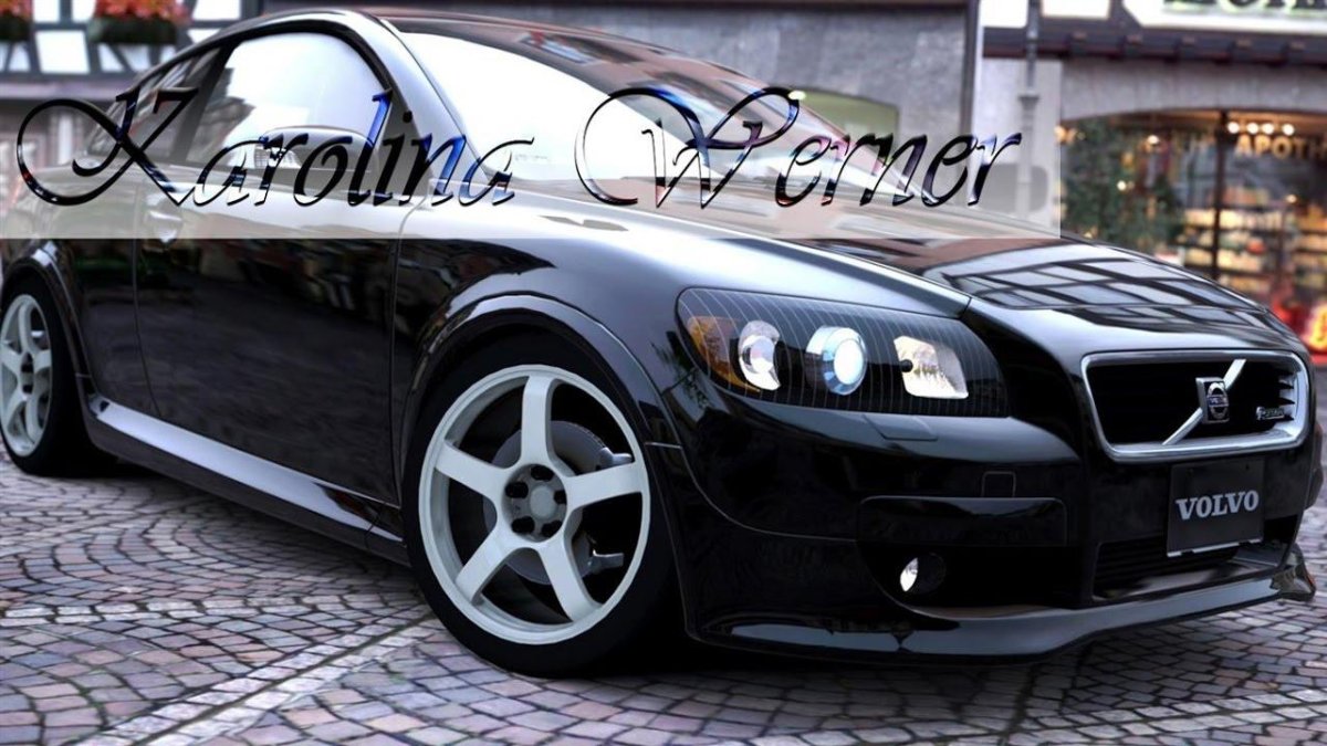 Черный Volvo c30