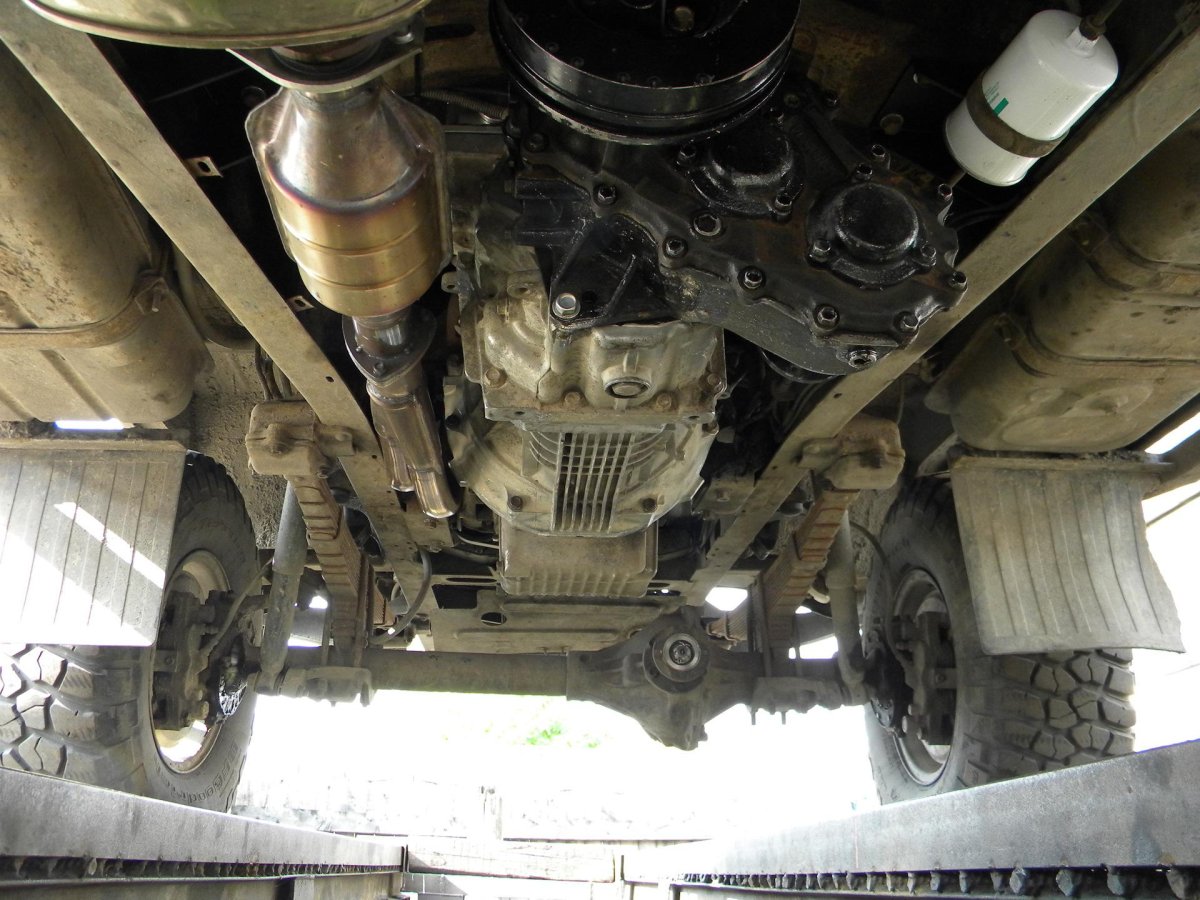 УАЗ 469 снизу коробка передач