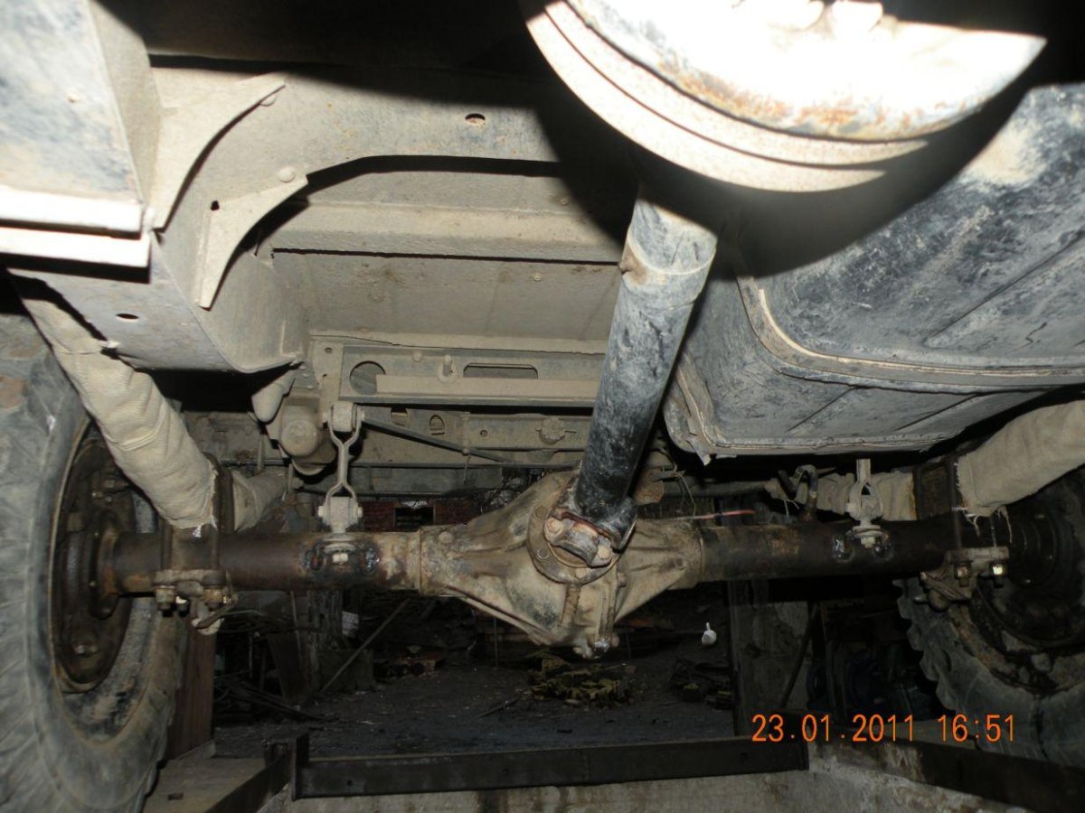 ГАЗ 66 кузов снизу