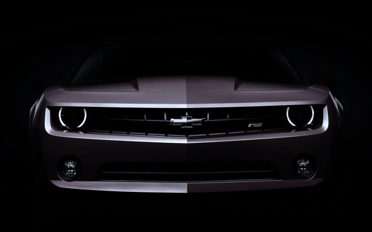 Шевроле Камаро черный 4k