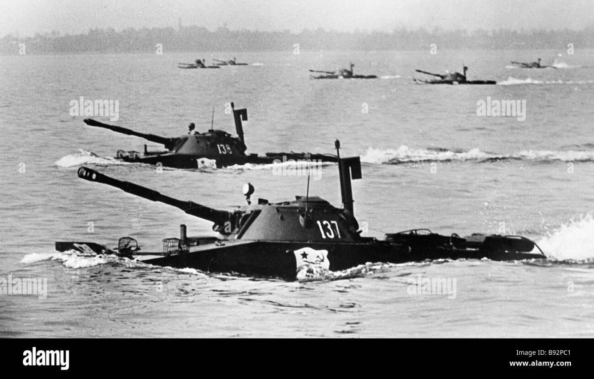 Плавающий танк пт-76 морская пехота