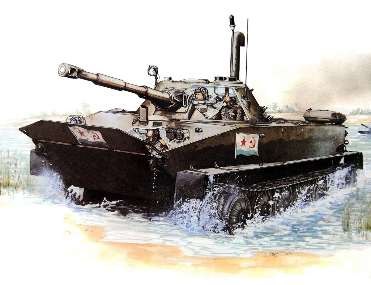 Плавающий танк ZTD-05. Китай