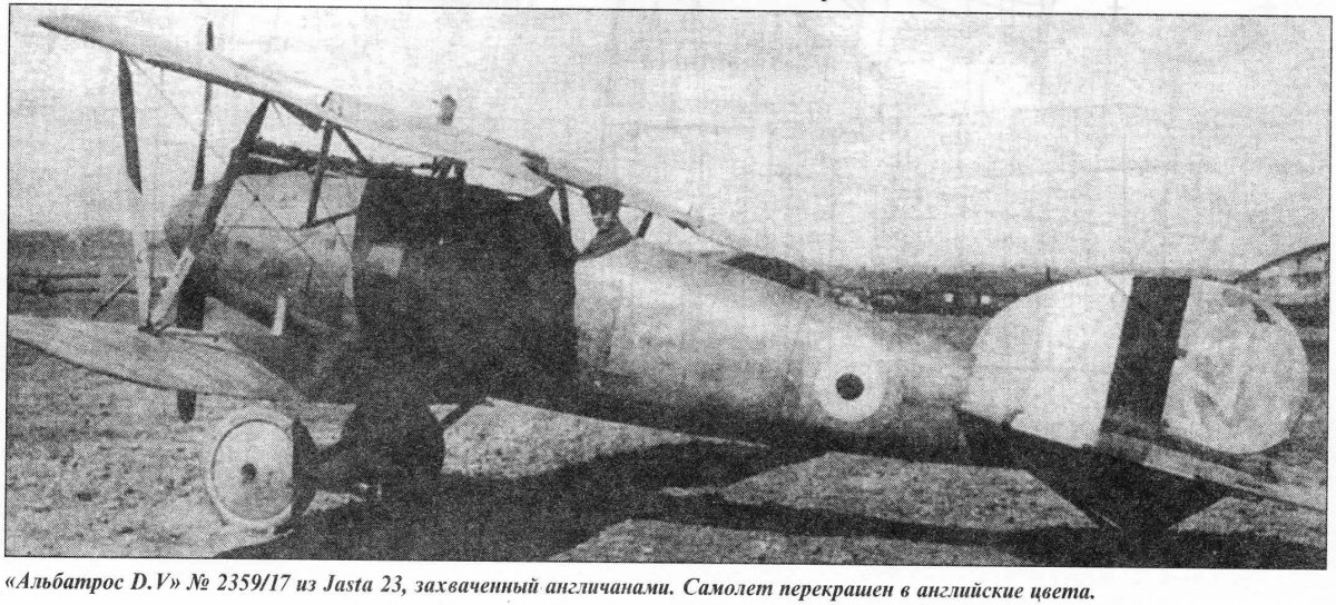 Самолет Альбатрос первая мировая война