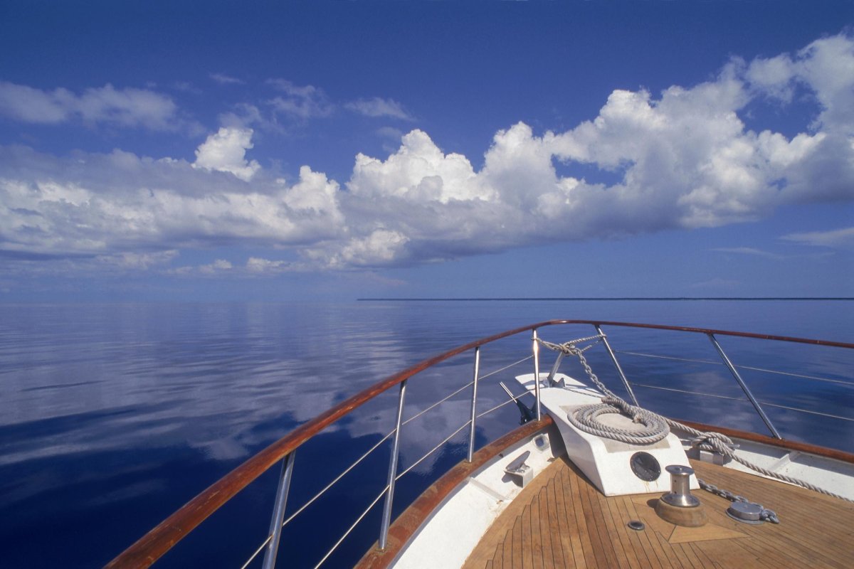 Вид с палубы корабля