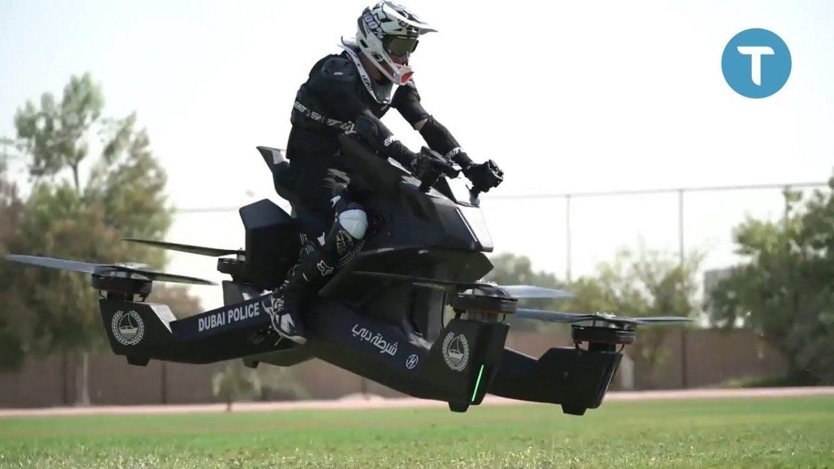 Полиция Дубаи летающий байк
