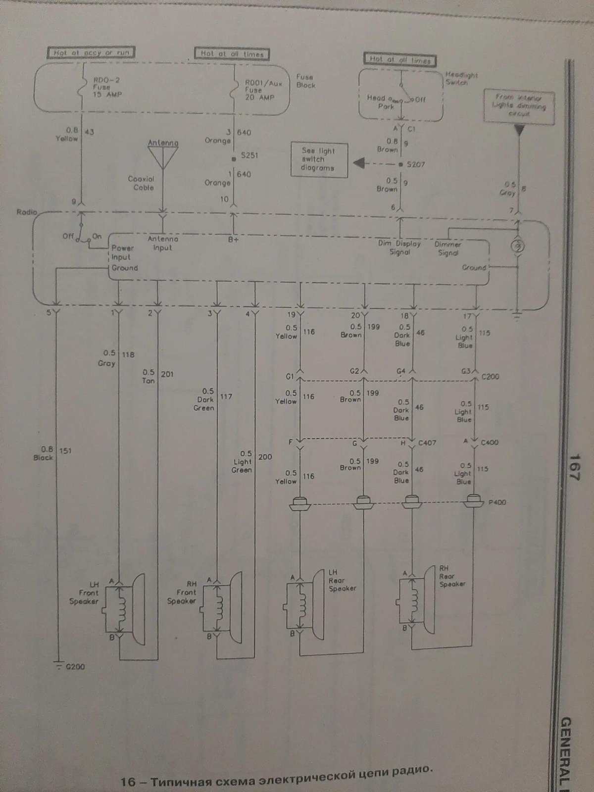 Схема ECM Chevrolet Lumina APV 3.1