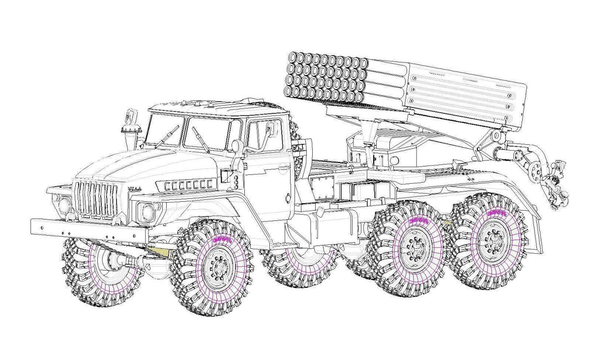 БМ-21 град рисунок