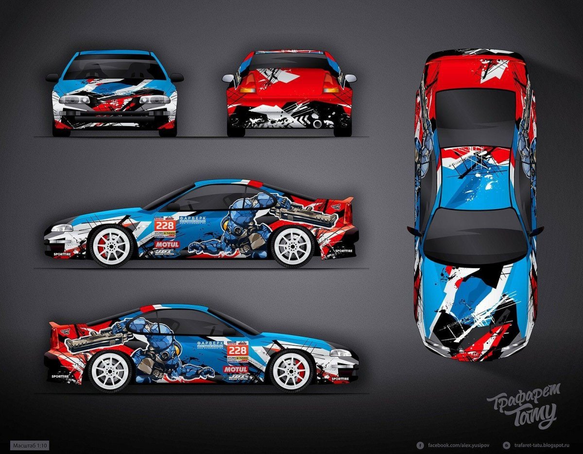 Развертка винила Honda s2000