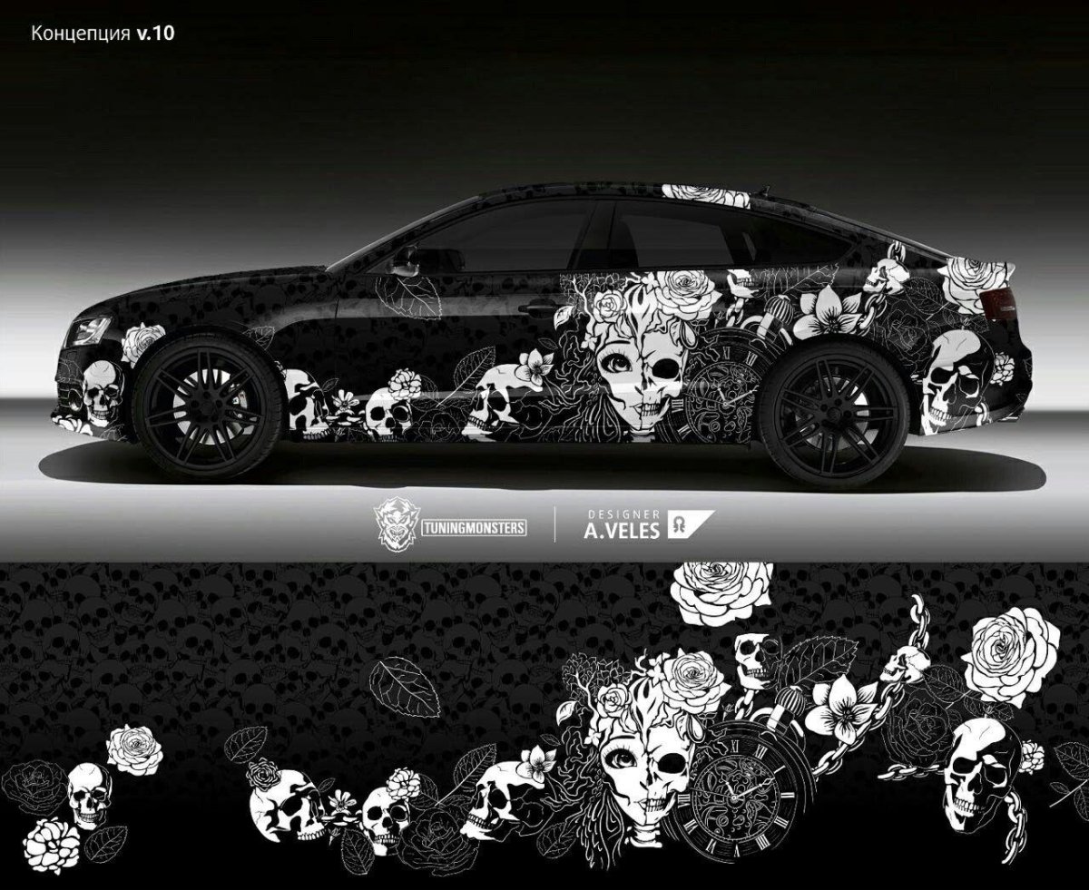 Эскизы винилов на авто