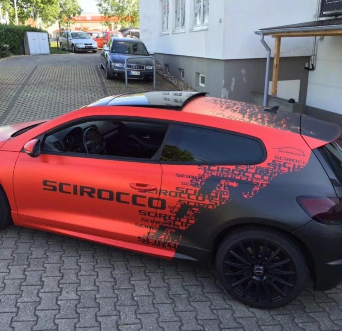 VW Scirocco Orange Vinyl