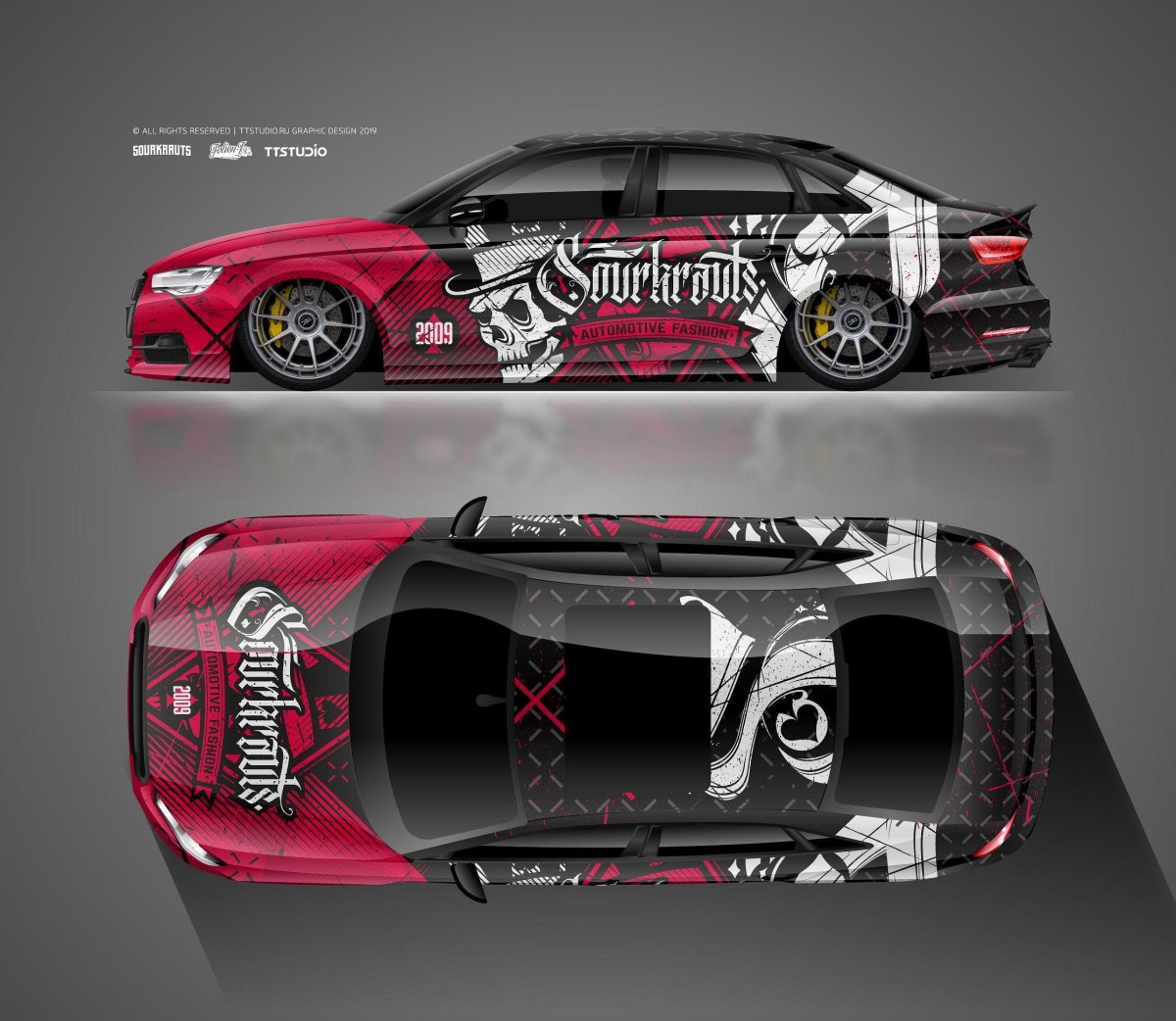 Развертка винила на Subaru BRZ