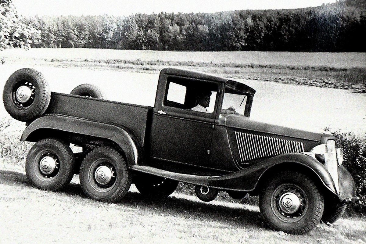 ГАЗ м21 трехосный