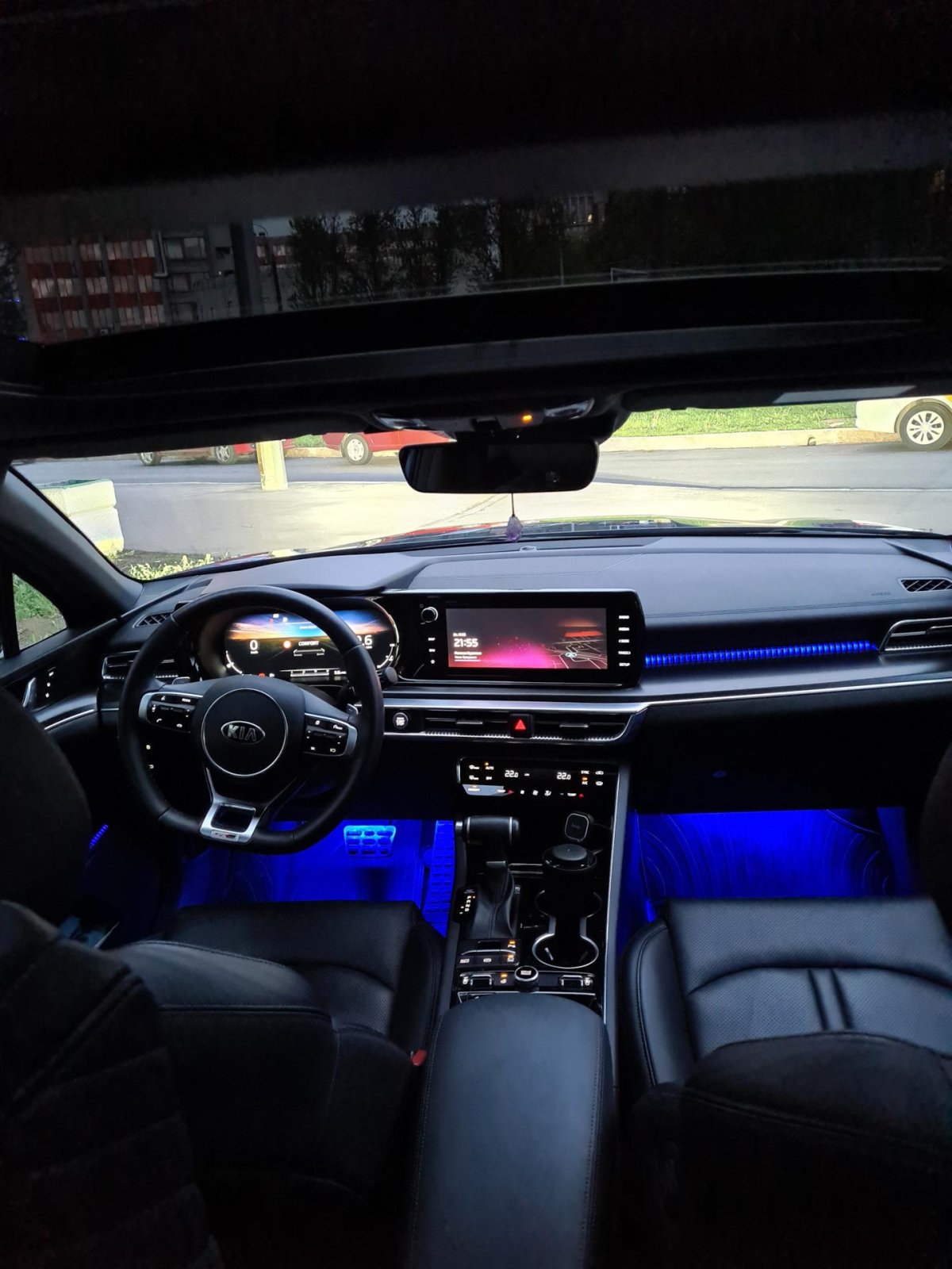 Подсветка ног Киа Оптима 2018