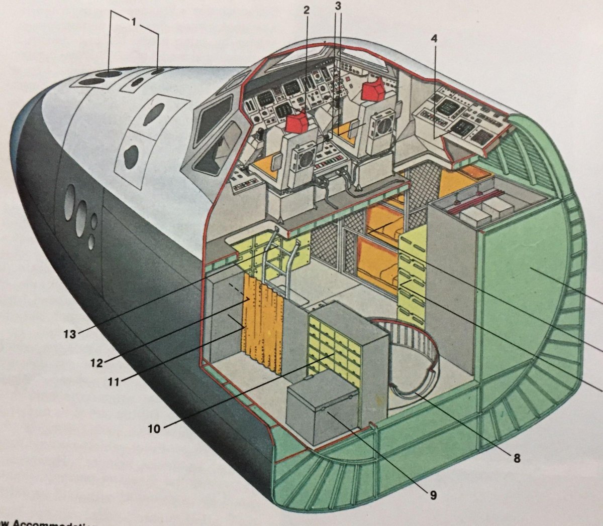 Спейс шаттл жилой отсек