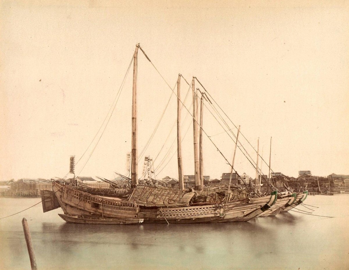 Китайские джонки 19 век