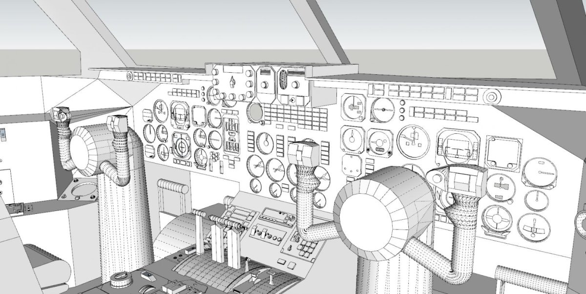 Ил-96 кабина
