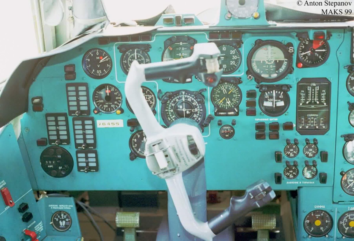 Ил-76 кабина штурвал