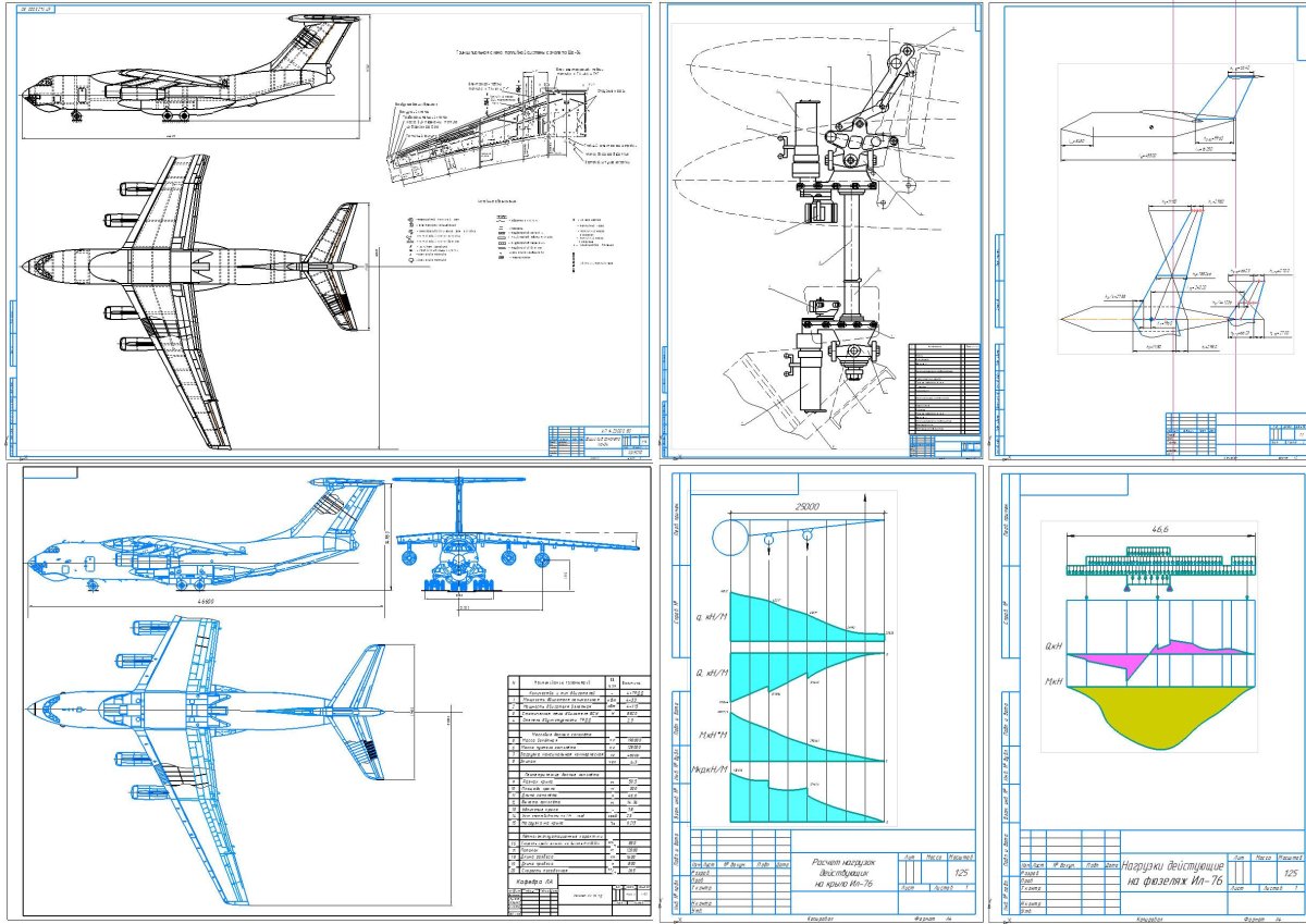 Ил 76 МД чертеж