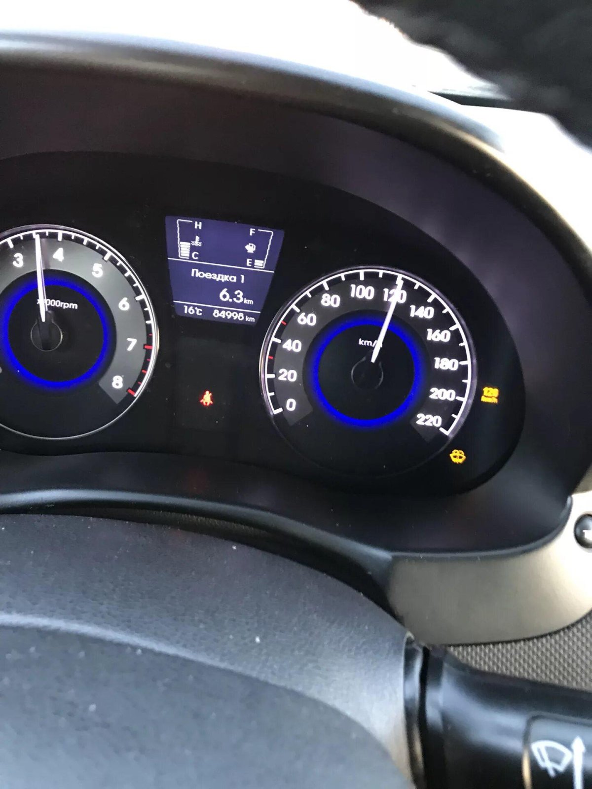 Панель приборов Hyundai Solaris super Vision