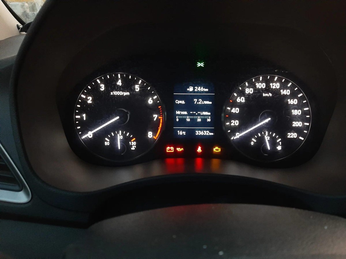 Приборная панель Hyundai Solaris 2018