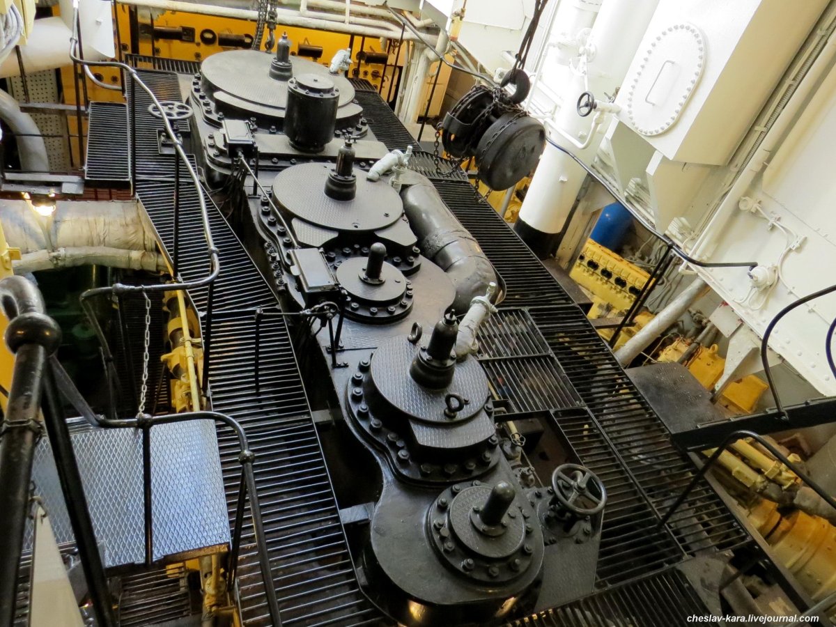 Ледокол Красин машинное отделение