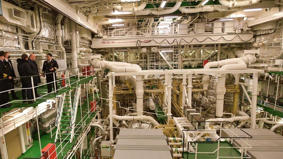 Машинное отделение ледокола Арктика