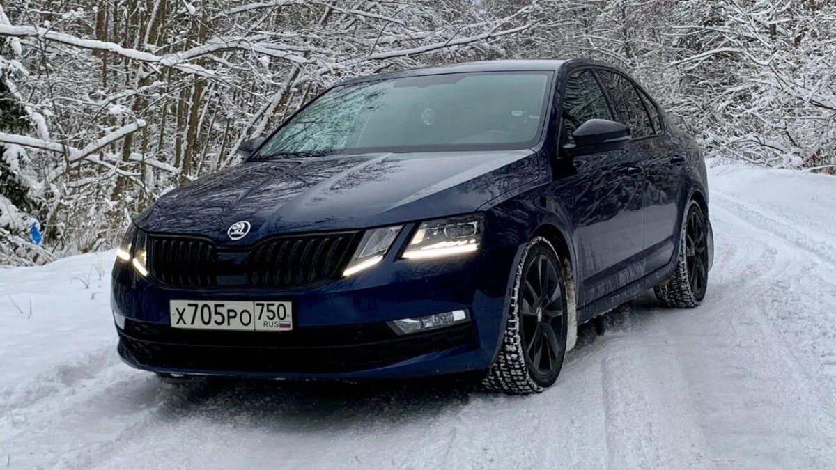 Skoda Octavia a7 2017 черная