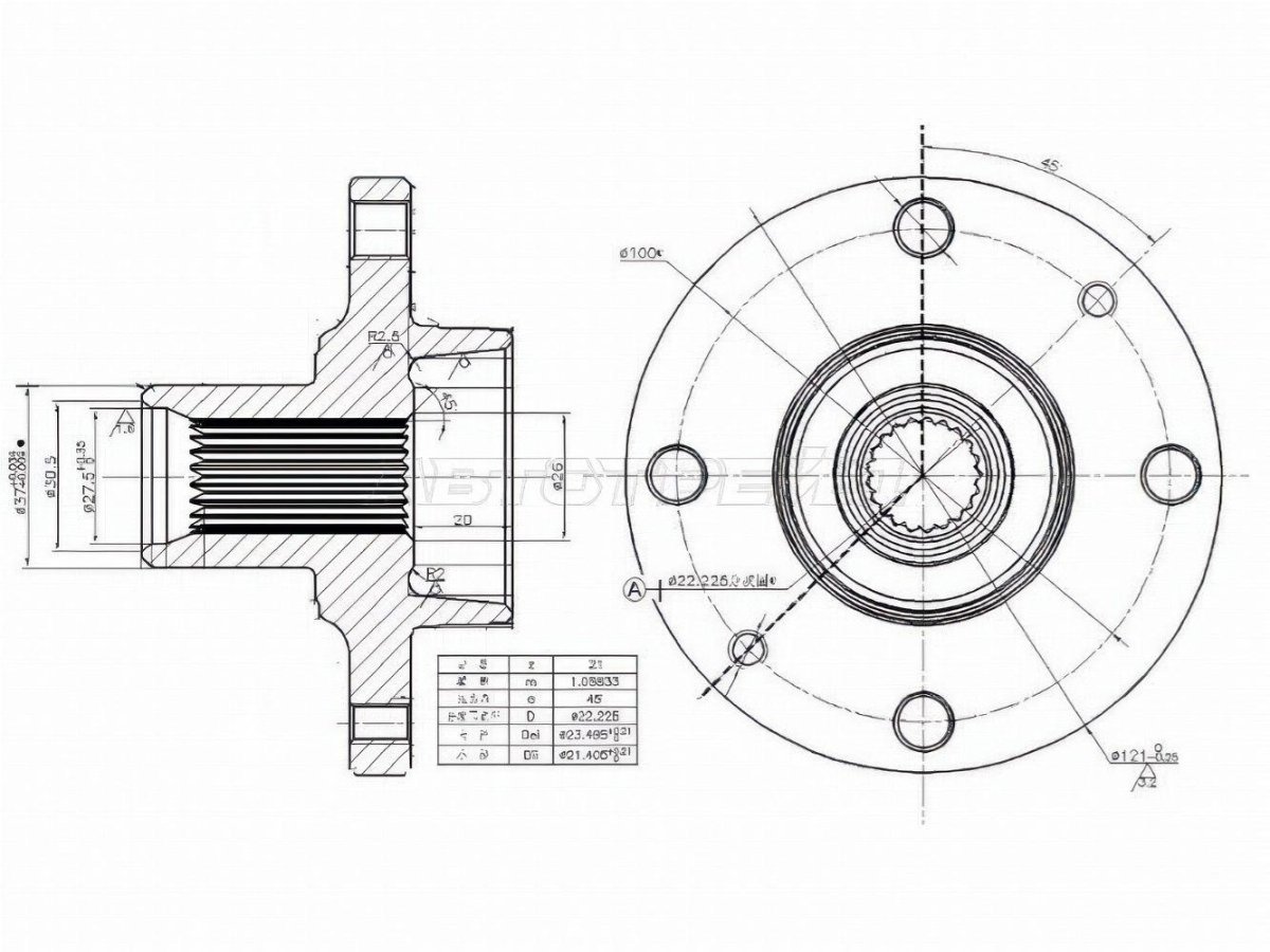 Ступица Рено Логан 1 передняя