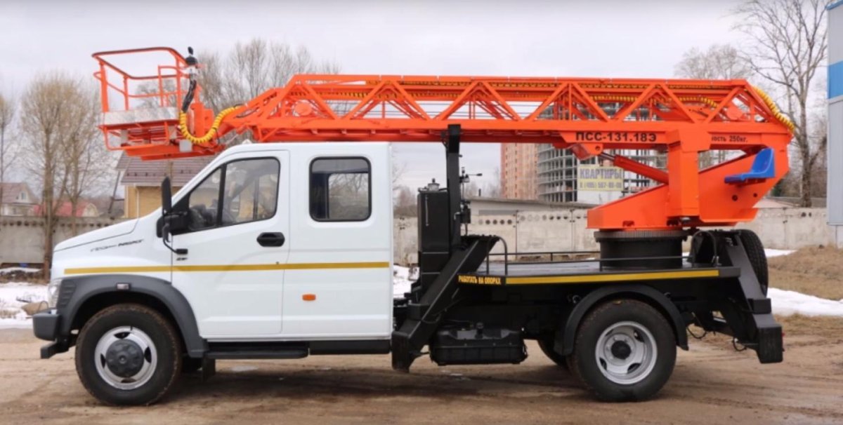 Автовышка АГП-18 газон Некст