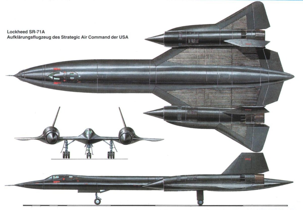 Lockheed SR-71 Blackbird самолёты-разведчики