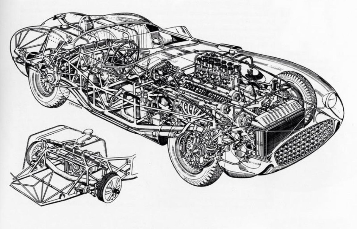 Чертеж Ferrari 335 s Chassis 0674