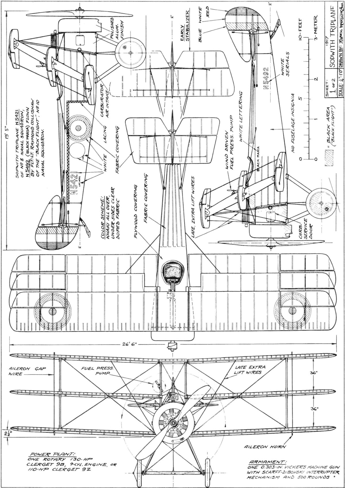 Самолет Ньюпорт 17 чертежи