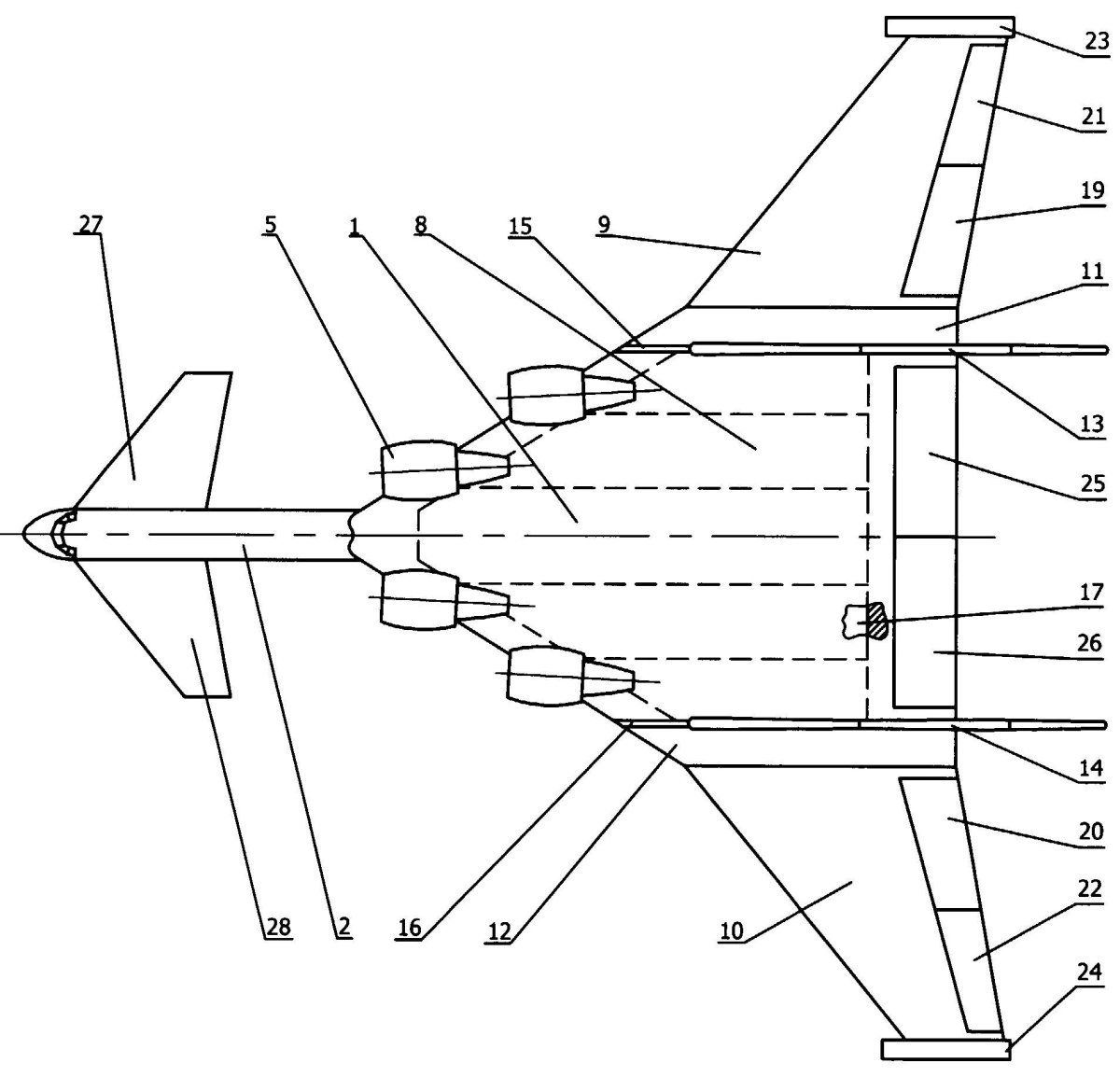 Центроплан самолета схема