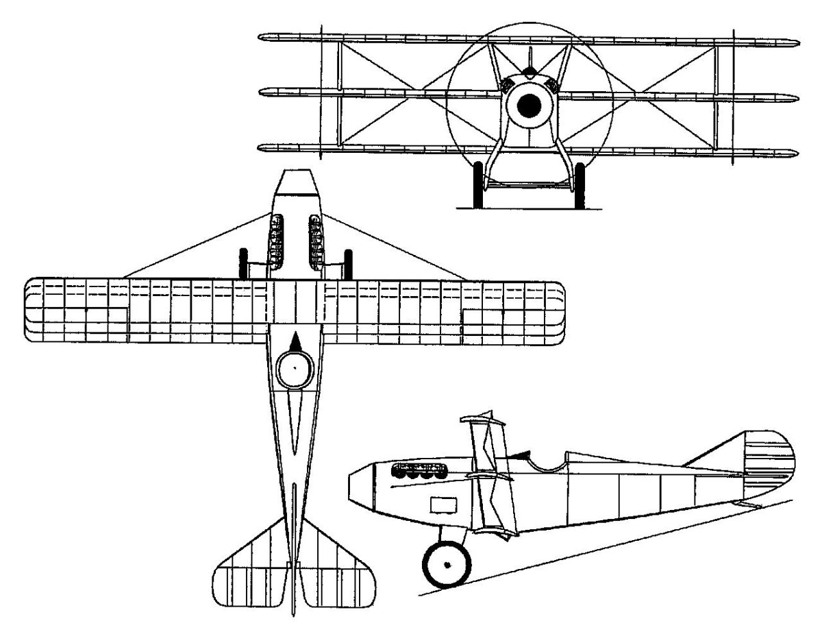 Чертежи бипланов первой мировой