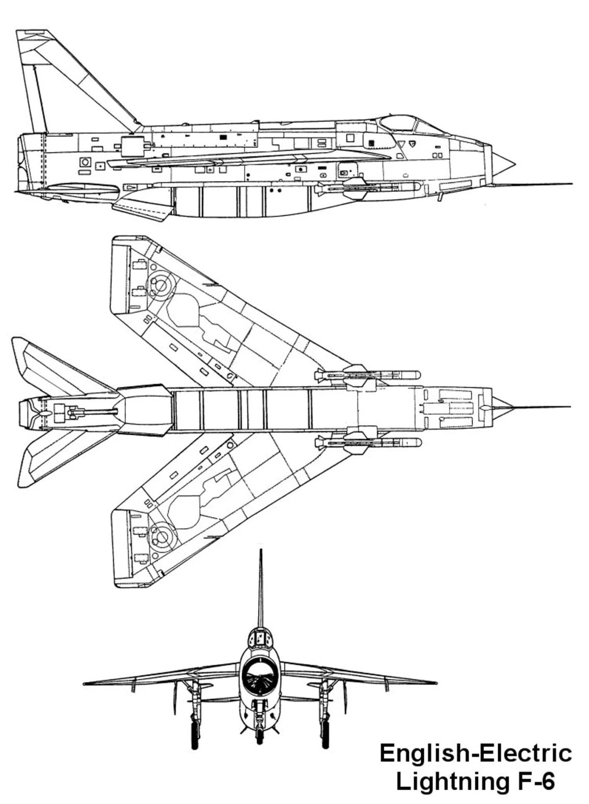 Bac Lightning f.6 чертежи