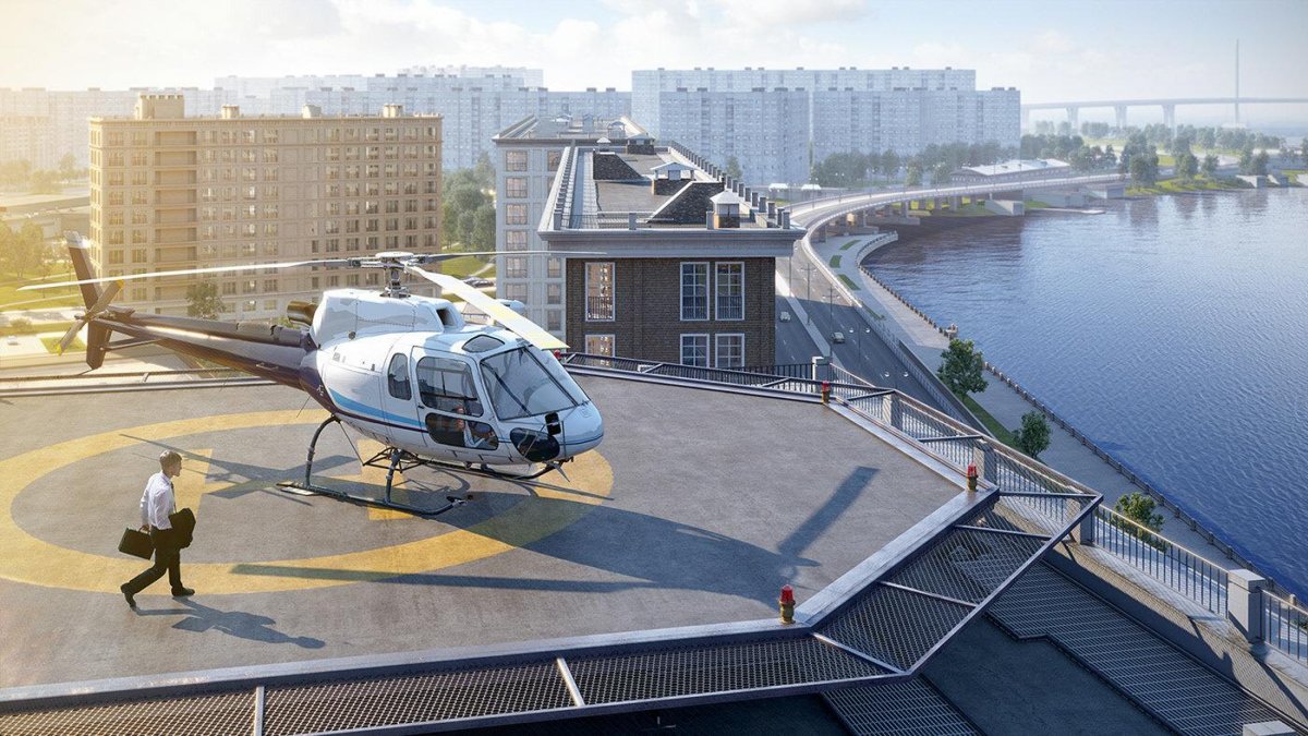 Вертолетная площадка СПБ Амбассадор