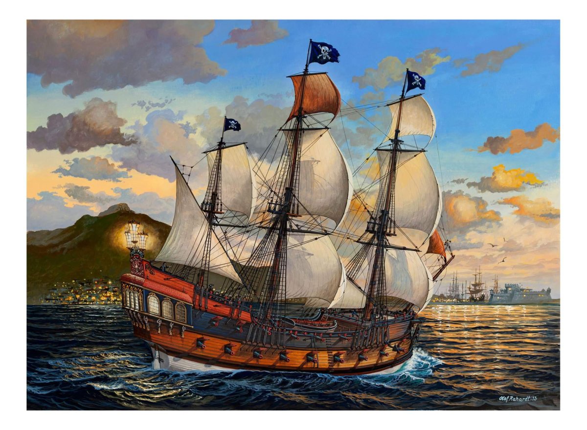 Revell 1/72 пиратский корабль