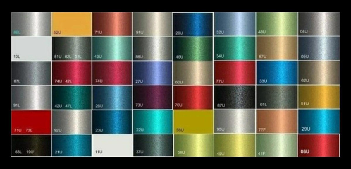 Автоэмаль Mobihel палитра