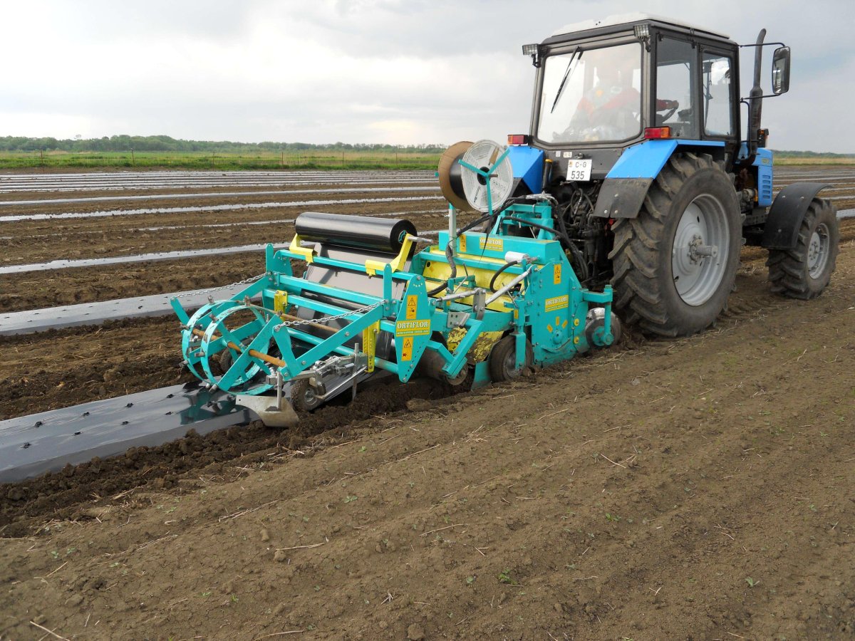 Ortiflor TSA 120 пленкоукладчик грядообразователь