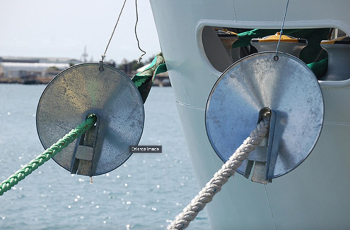 Противокрысиный судовой щит