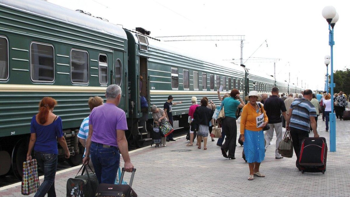 Перрон вокзала Новороссийск