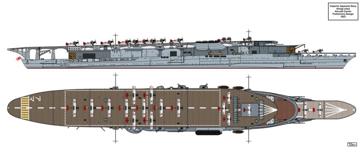 Авианосец Амаги в Куре