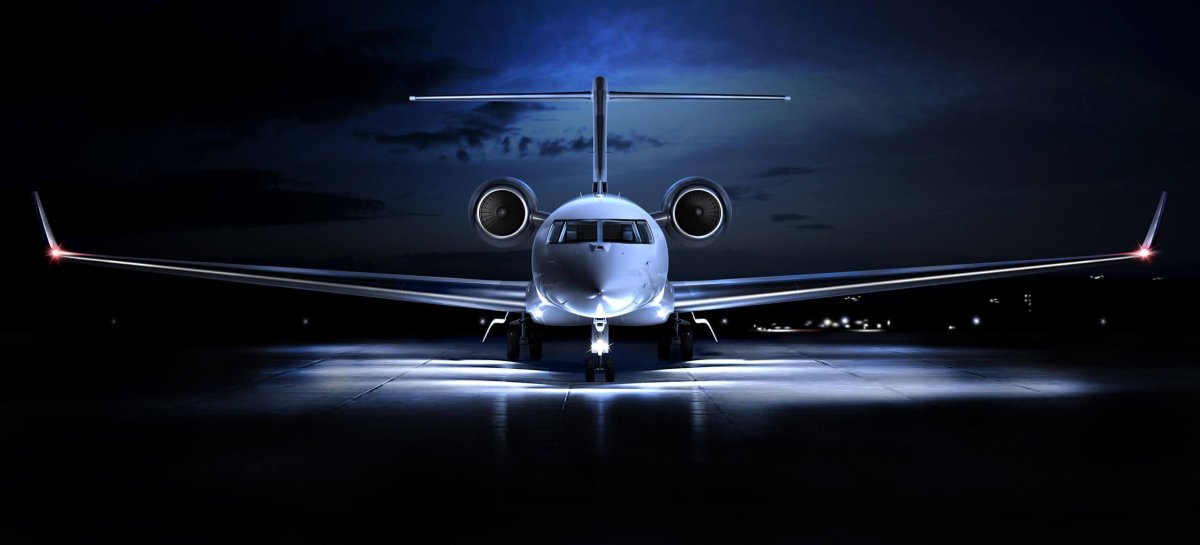 Гольфстрим самолет черный