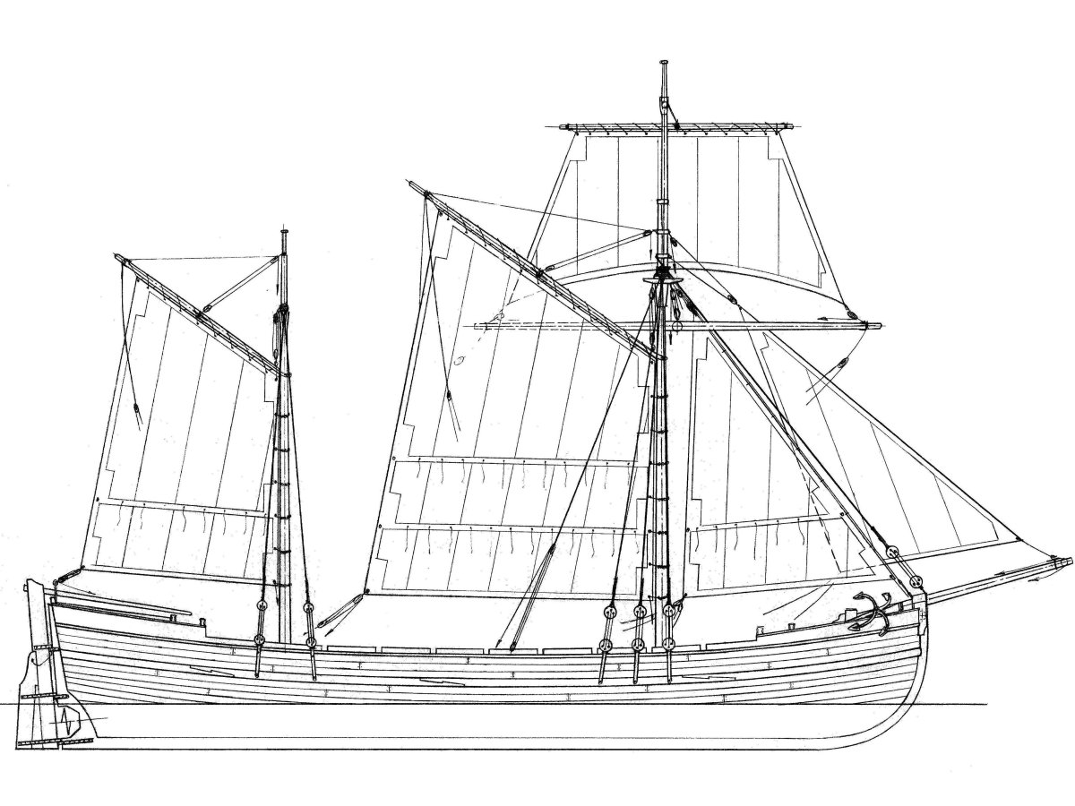 Яхта Святой Петр 1693 чертежи