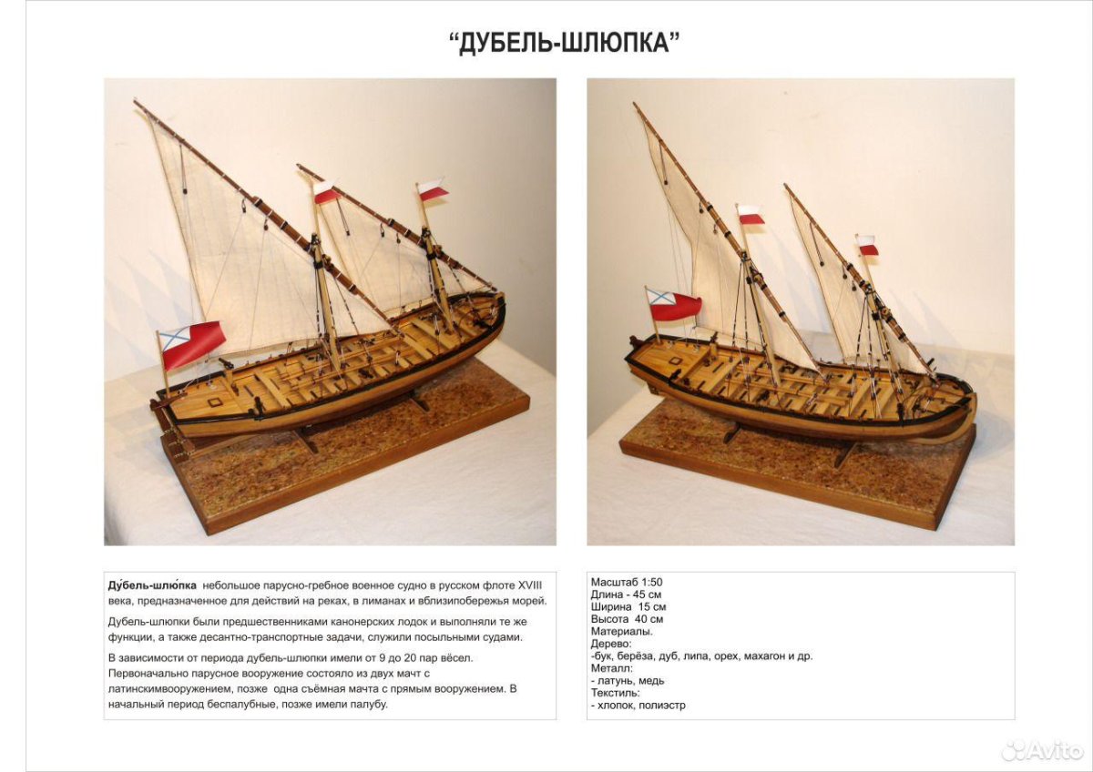 Дубель-шлюпка Тобол чертежи