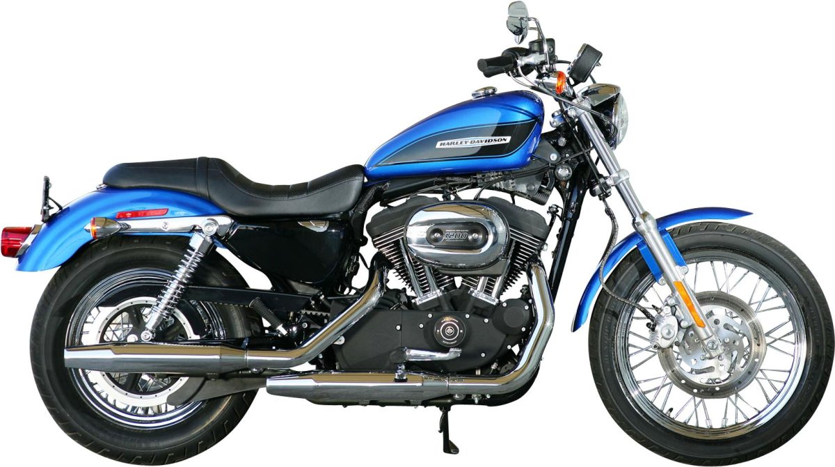 Мотоцикл Харлей Дэвидсон сбоку