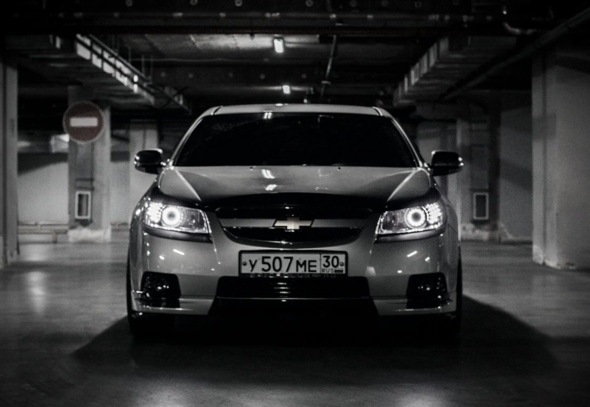 Тонированные фары Chevrolet Epica